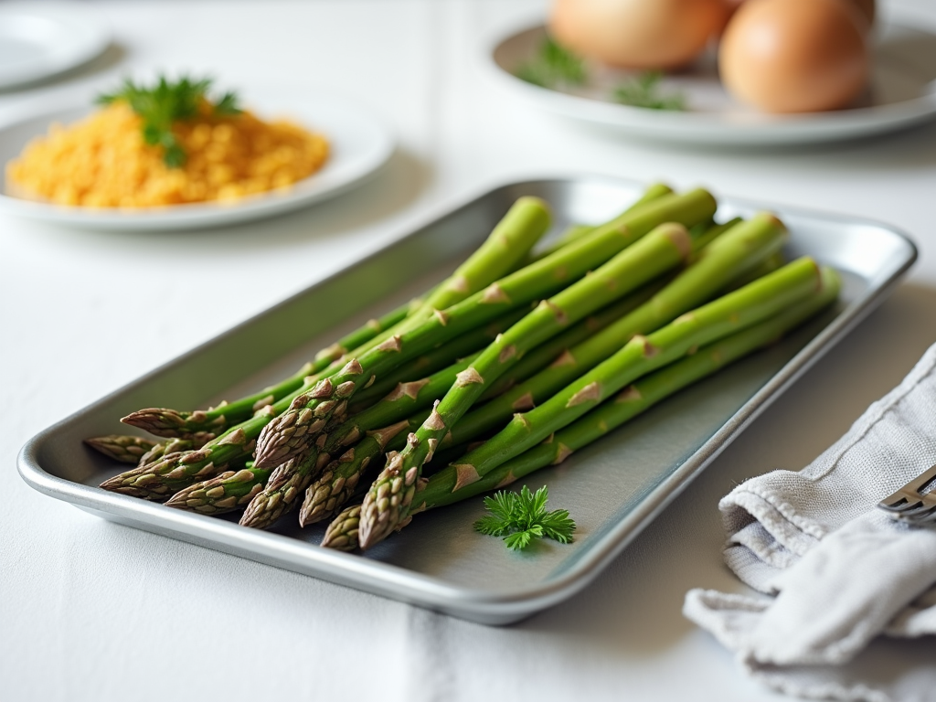 Fresh green asparagus spears