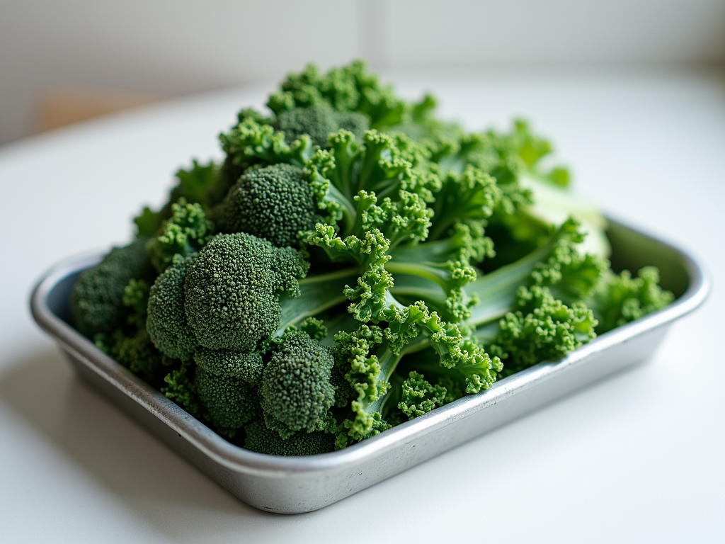 Fresh green kale leaves