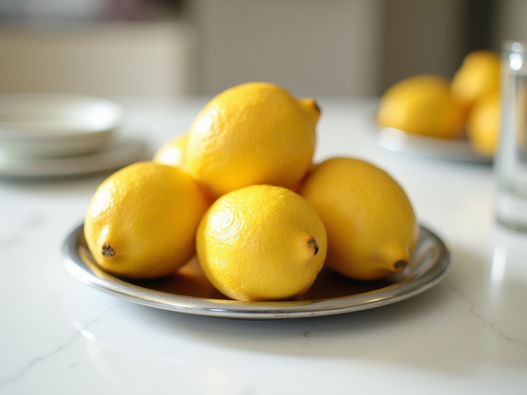 Fresh yellow lemons