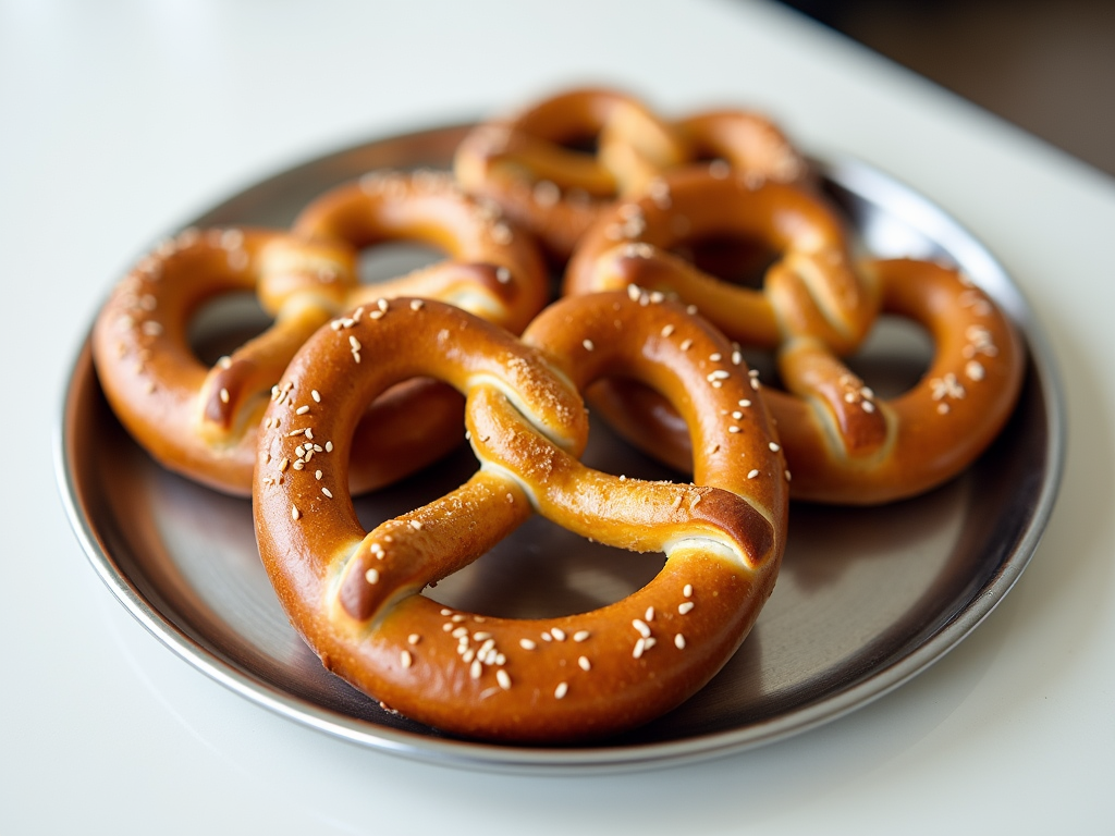 Traditional twisted pretzels