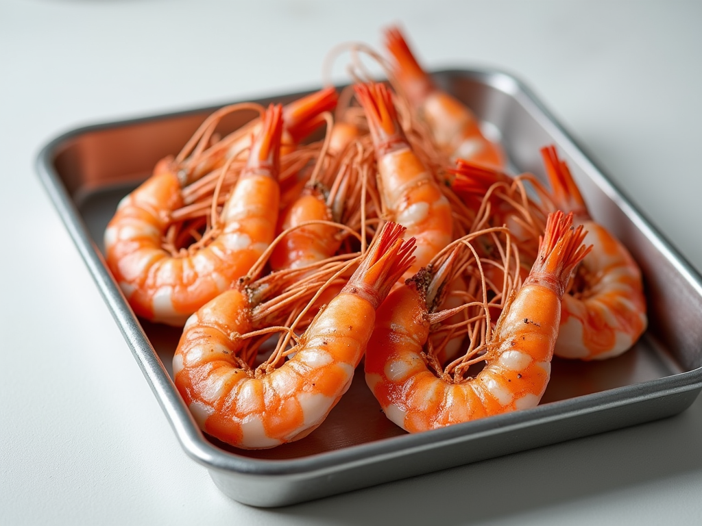 Fresh raw shrimp