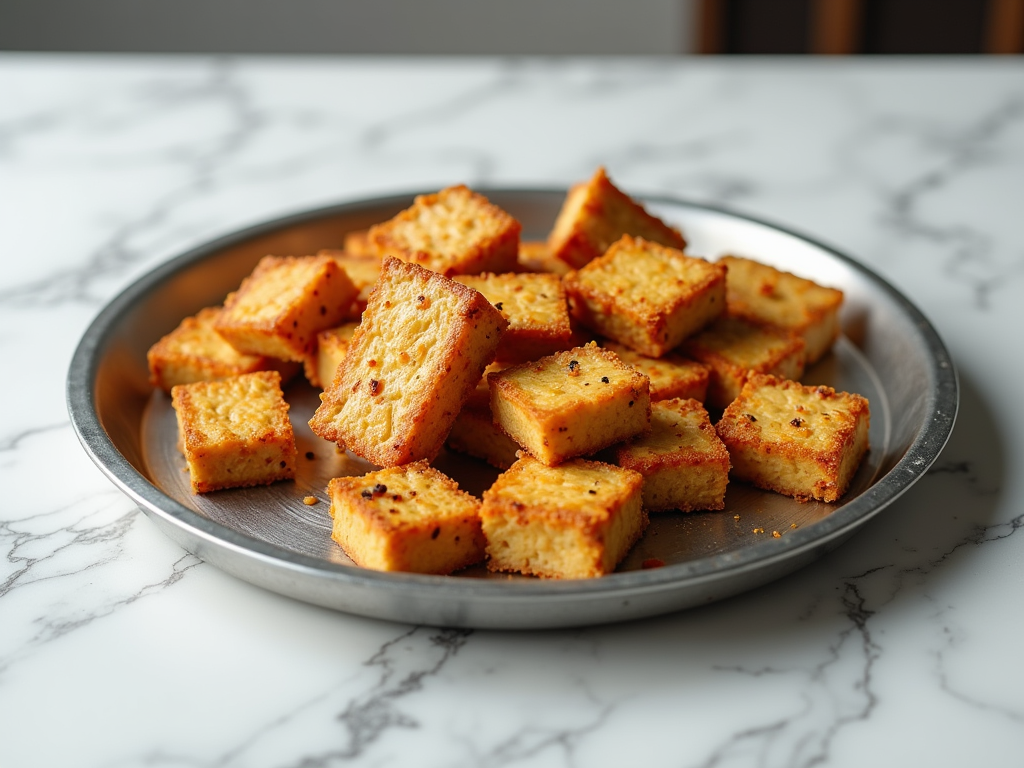 Fermented soybean cake known as tempeh